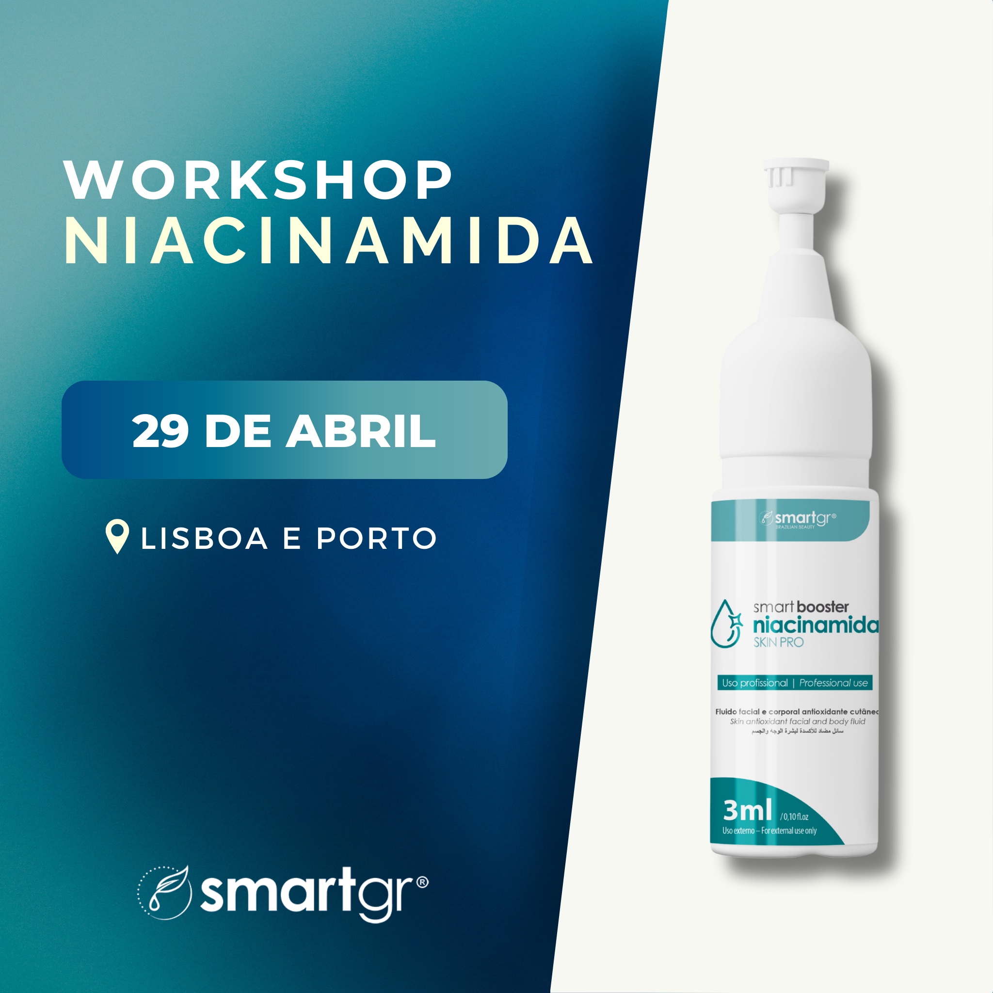 29 de Abril | Workshop Niacinamida